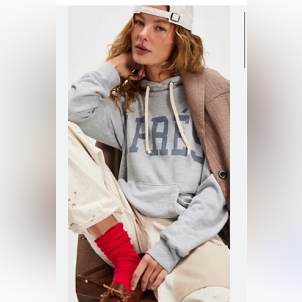 Retro brand Los Angles. Grey Apres hoodie, size M